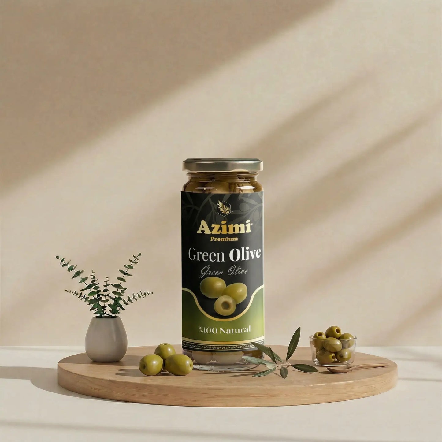 Azimi Premium Green Olives 465gr