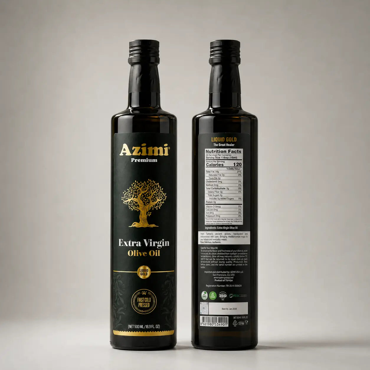 Azimi Extra Virgin Olive Oil - First Cold Pressed | Single Origin