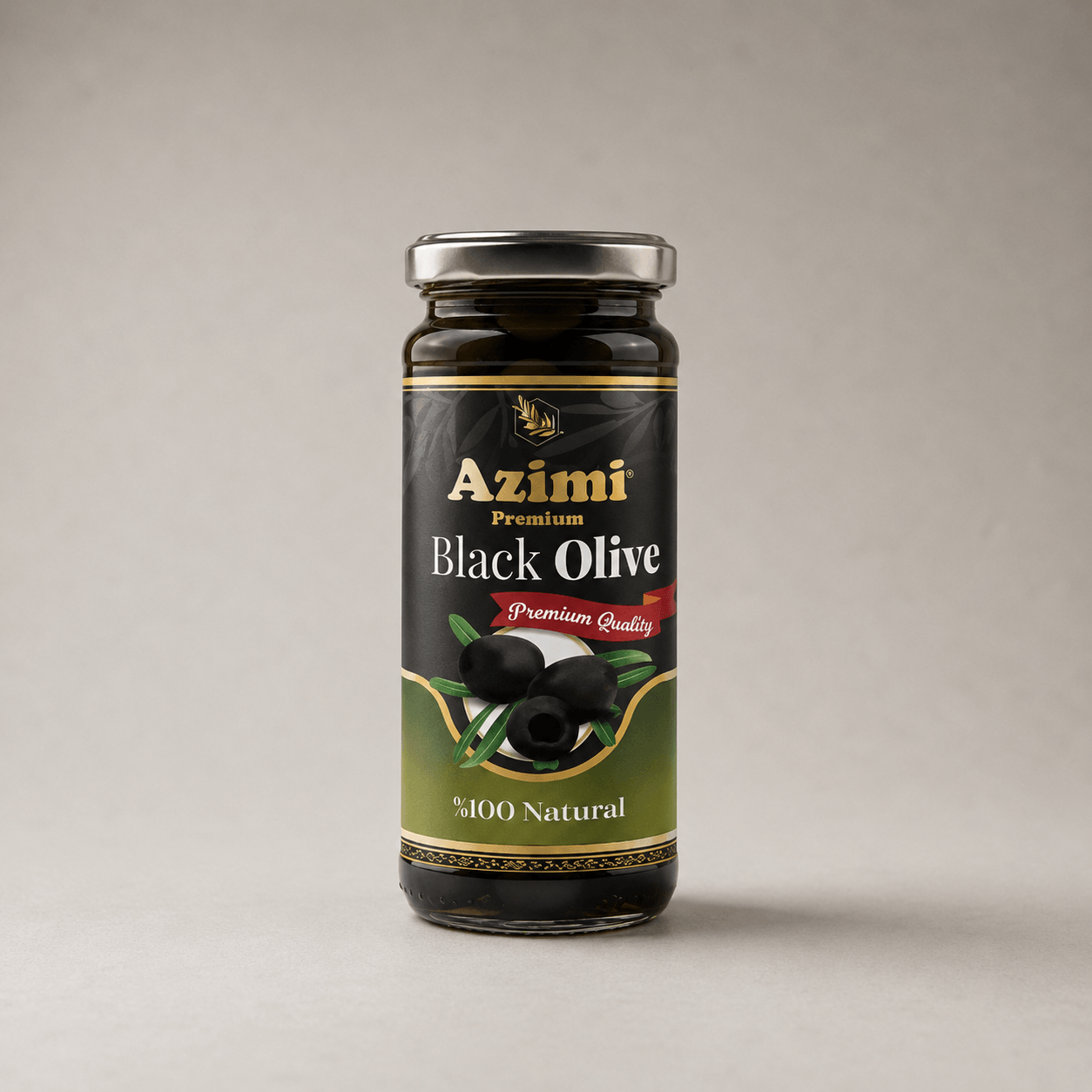 Azimi Premium Black Olives 465gr