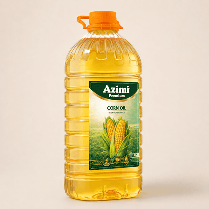 Azimi Premium Corn Oil 5L | 100% Pure - Cholesterol Free