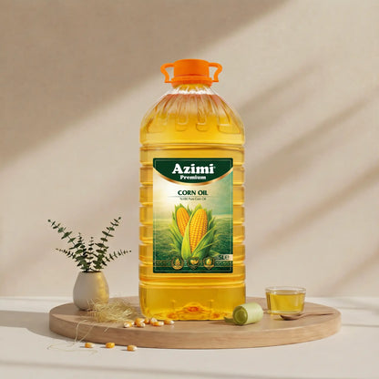 Azimi Premium Corn Oil 5L | 100% Pure - Cholesterol Free