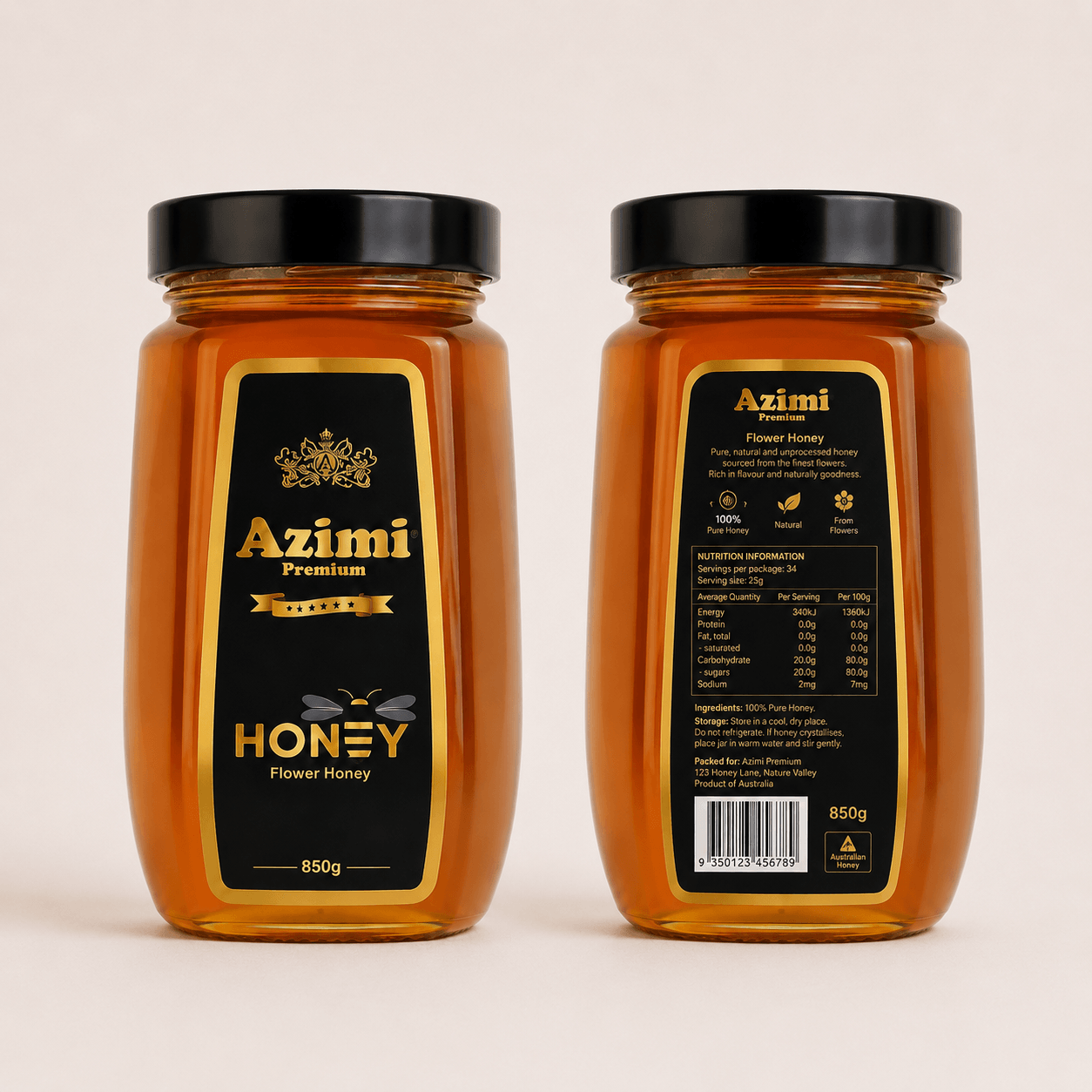 Azimi Premium Honey 850gr