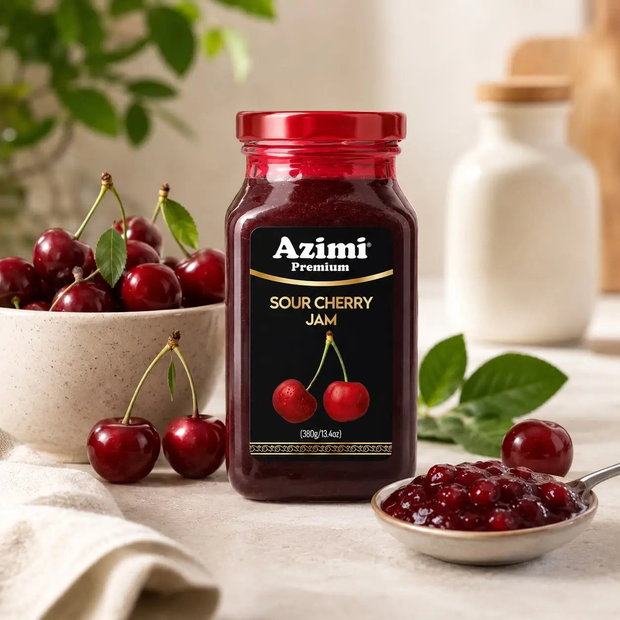 Azimi Premium Sour Cherry Jam 380gr