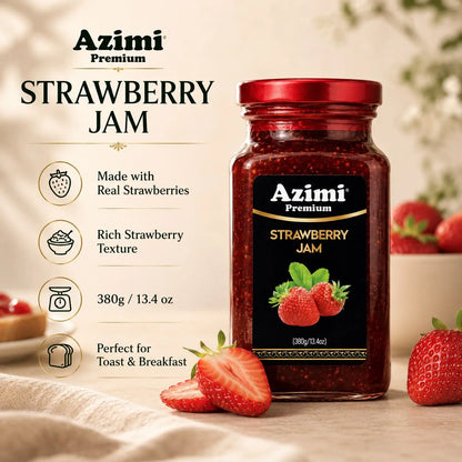 Azimi Premium Strawberry Jam 380gr