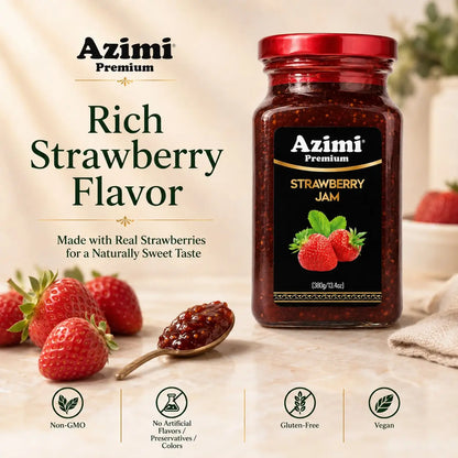 Azimi Premium Strawberry Jam 380gr