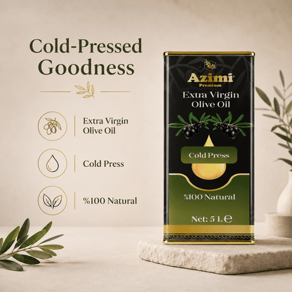 Azimi Premium Extra Virgin Olive Oil Cold Press 5L