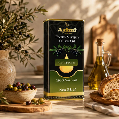 Azimi Premium Extra Virgin Olive Oil Cold Press 5L